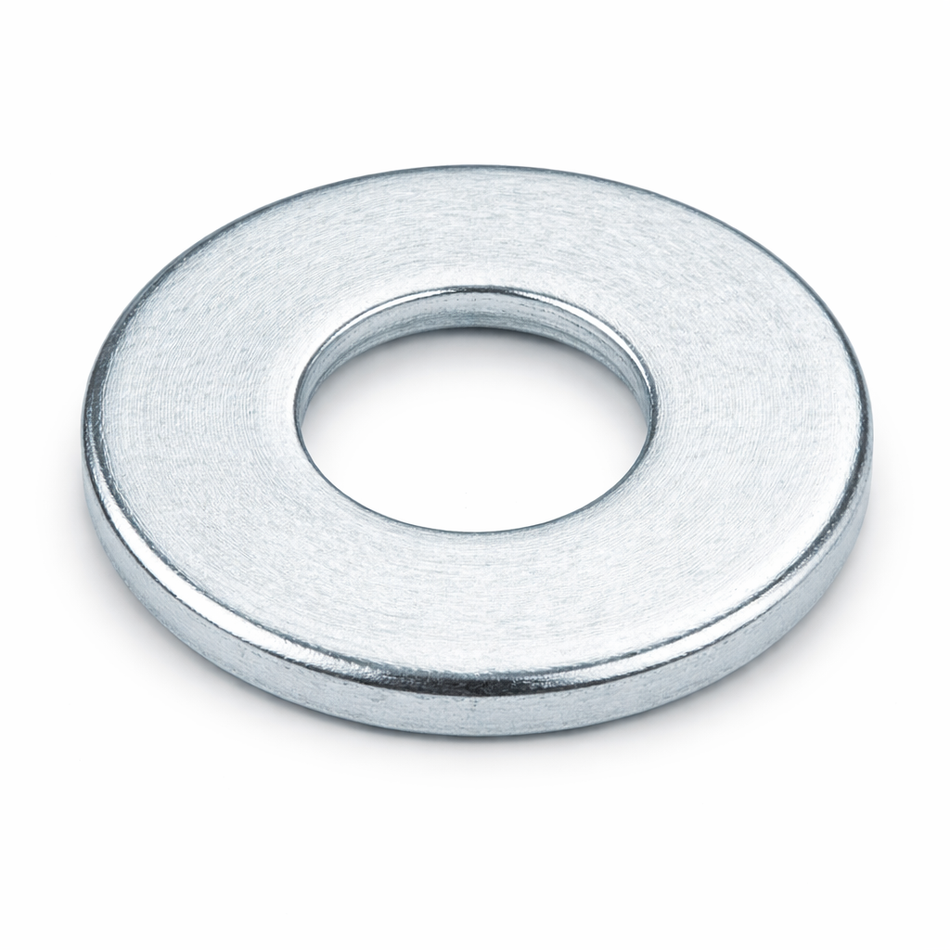 Rondelle plate M acier zingué - M4, M5, M6, M7, M8, M10 ou M12