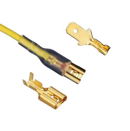 Kit connecteurs 6,3 mm avec gaine isolante