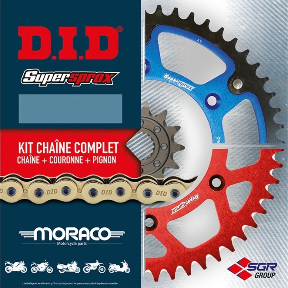 KIT CHAINE D.I.D HONDA 125 Varadero 01 >